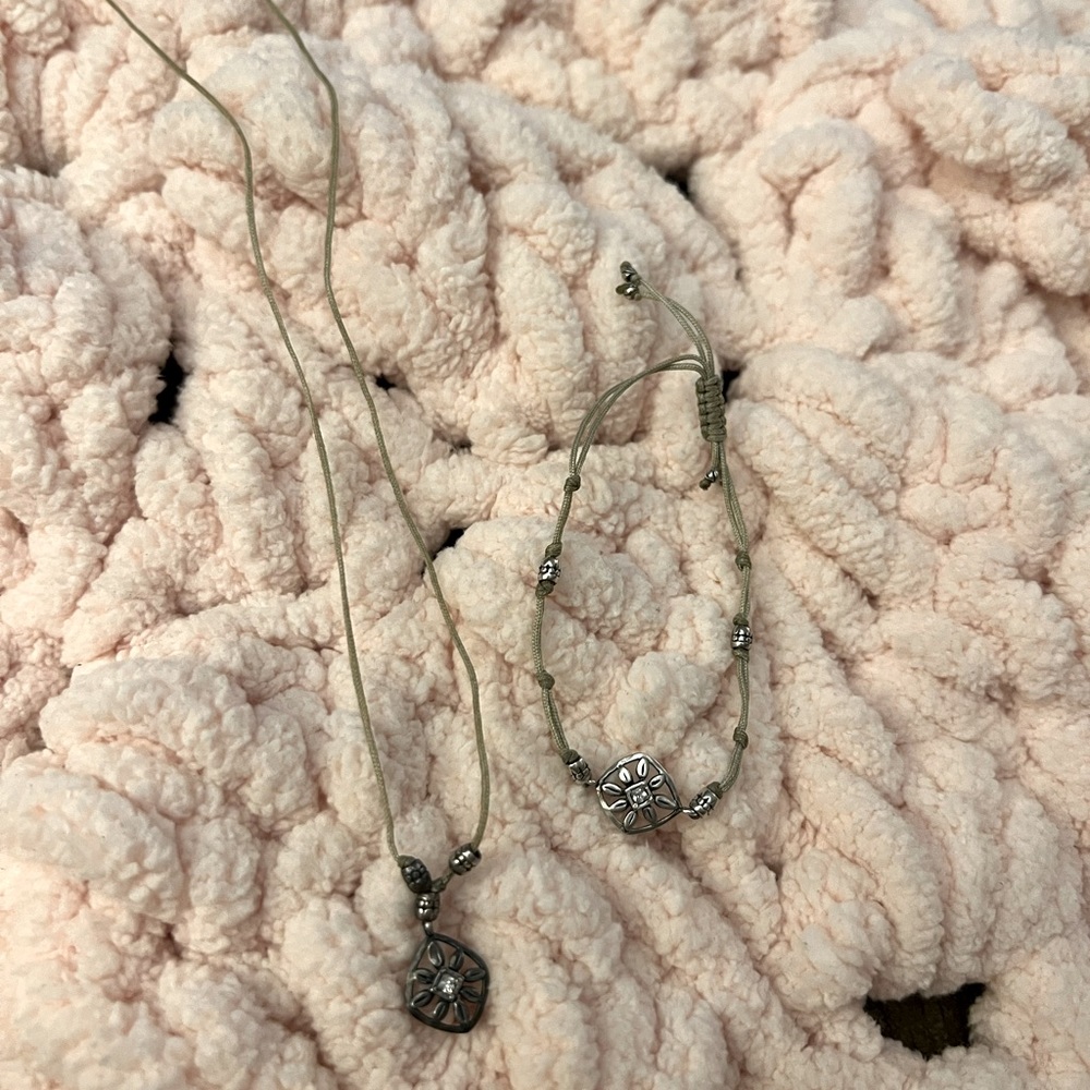 Silpada cord necklace & bracelet